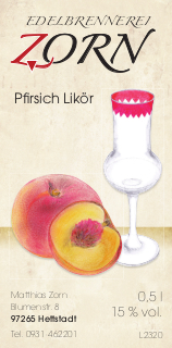 Pfirsich Likör 05l